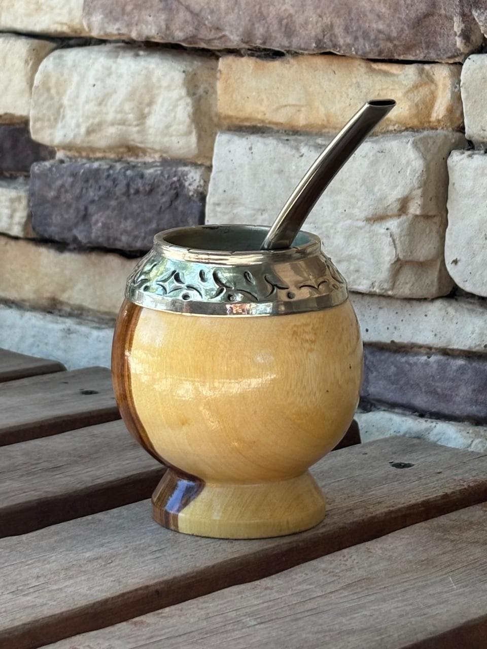 Mate Torpedo Cincelado de Madera